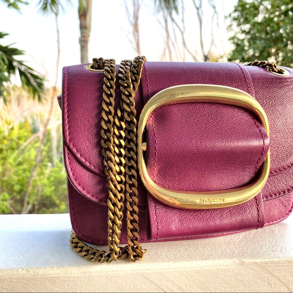 See By Chloe Pulpy Purple Hopper Crossbody EUC - Picture 9 of 16